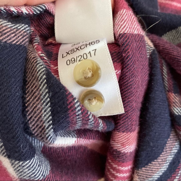 Aeropostale Maroon and Navy Flannel Size Small - Picture 7 of 7